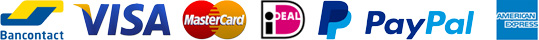 Bancontact - Visa - Mastercard - PayPal - iDeal - American Express